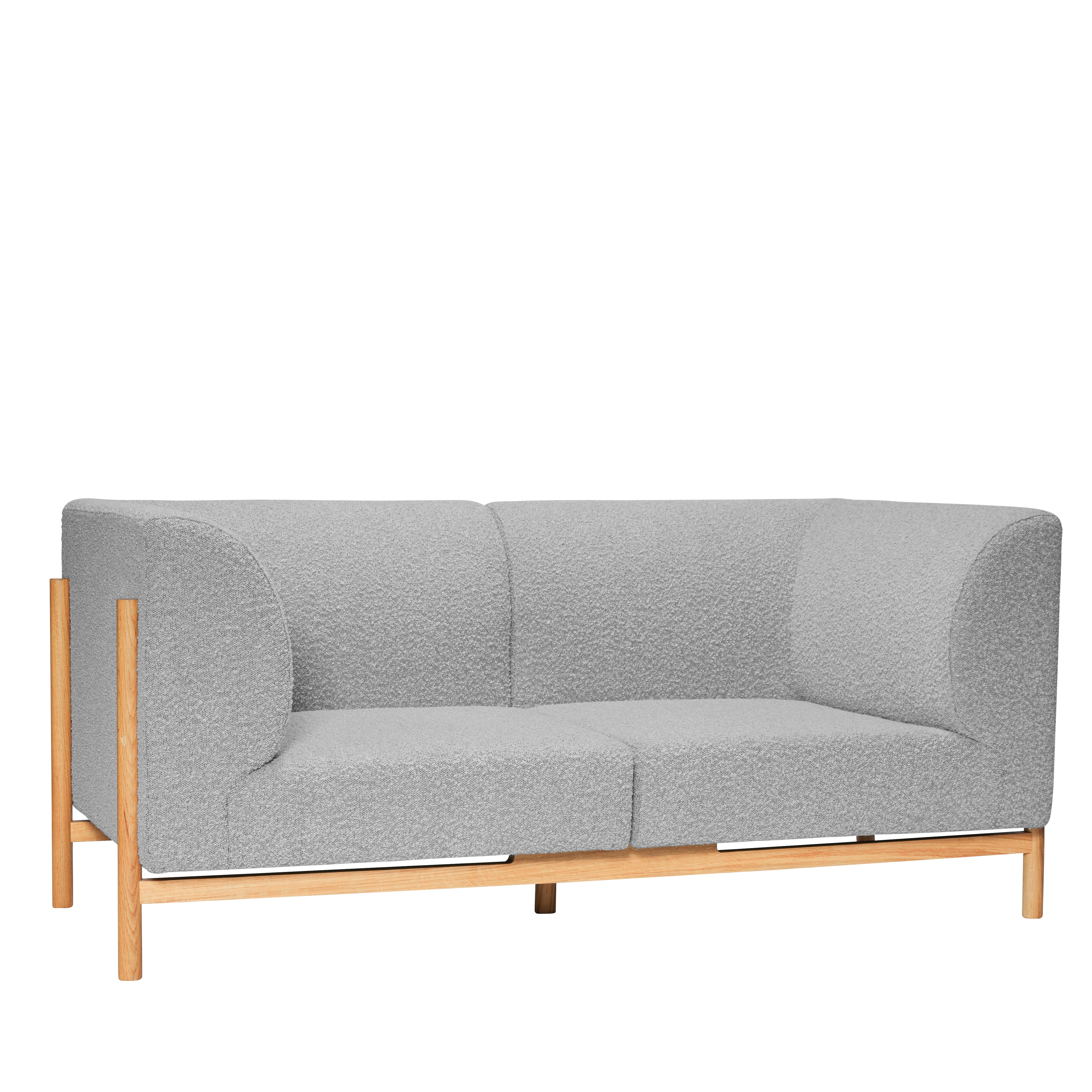 Hübsch Moment SOFA 2-hengen pieni harmaa