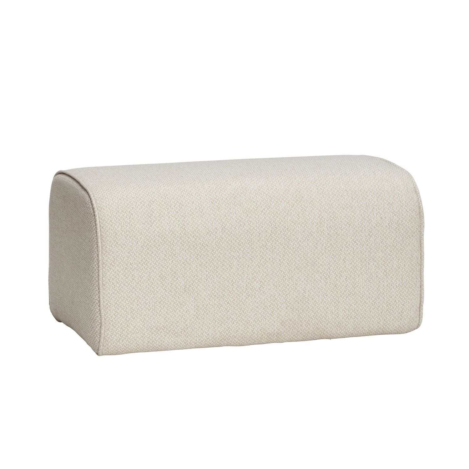 Kaunis - pouf, kangas, beige - 50x81xh40cm