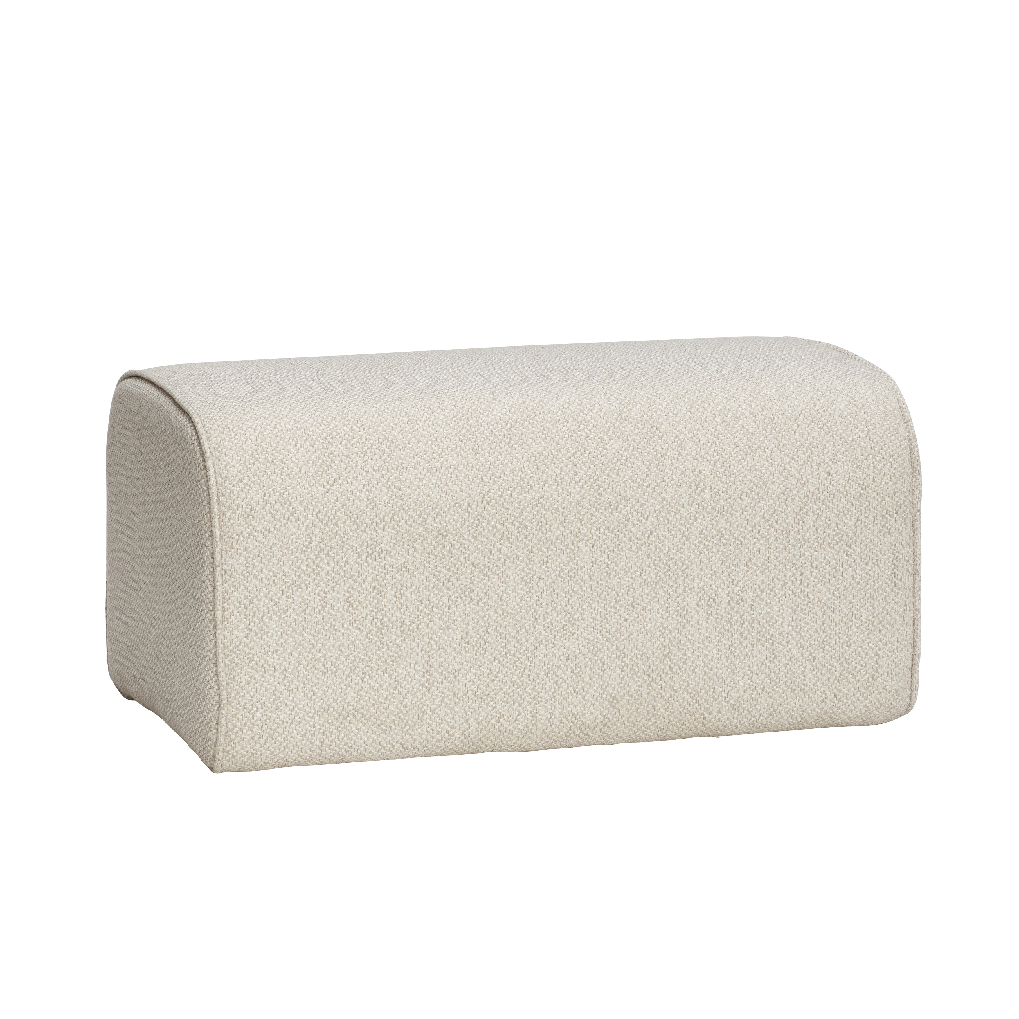 Kaunis - pouf, kangas, beige - 50x81xh40cm