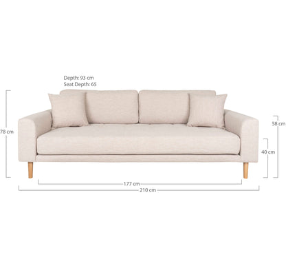 Lido 3 Personers Sofa - 3 Personers Sofa