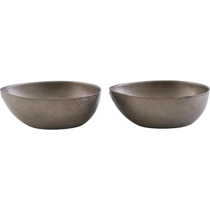 Talo -lääkäri - kynttilänjalka, muna, gunmetal - L: 7 cm, W: 6 cm