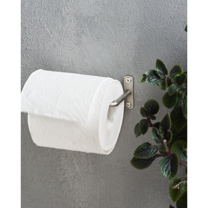 Toilet paper holder, HDWELO, brushed silver finish