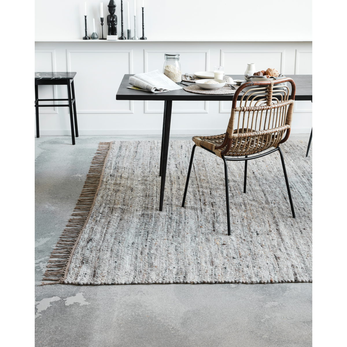 House Doctor Rug, Hafi, Grey/Brown-L: 250 cm, W: 250 cm