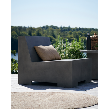 Talo -lääkäri - Lounge -tuoli, Lounge, harmaa - L: 82 cm, W: 70 cm, H: 67 cm