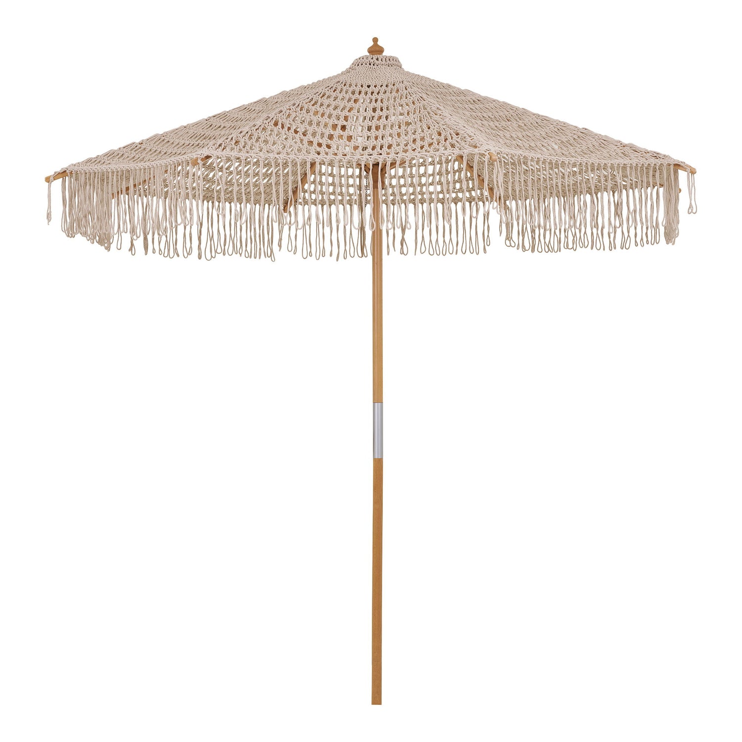 Parasoli, puuvilla, puinen sävelkorkeus, beige&lt;br&gt;Ø250 cm