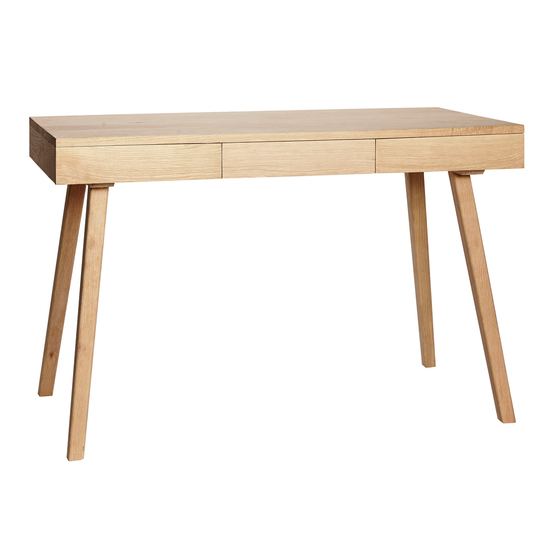 Hübsch - Desk M/3 -laatikot, tammi, FSC, luonto - 120x57xh78cm