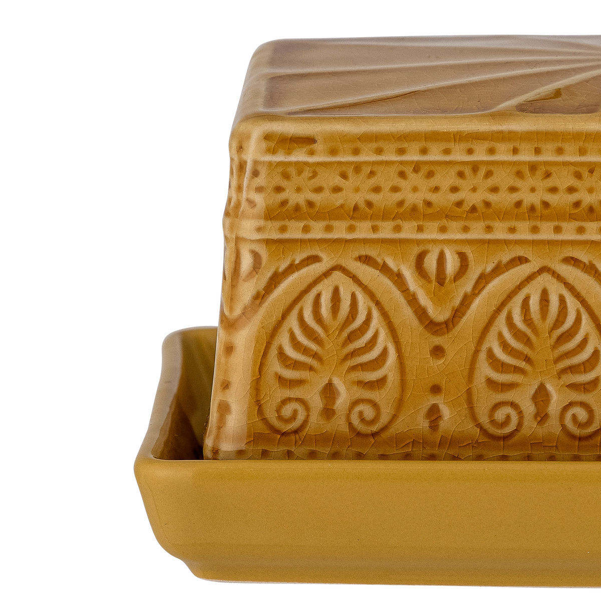 Bloomingville Rani Butter Box, keltainen, kivitavara