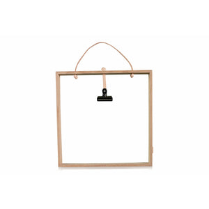 Langbo Square Frame - White Oiled Oak / Chrome - Langbo - DesignGaragen.dk