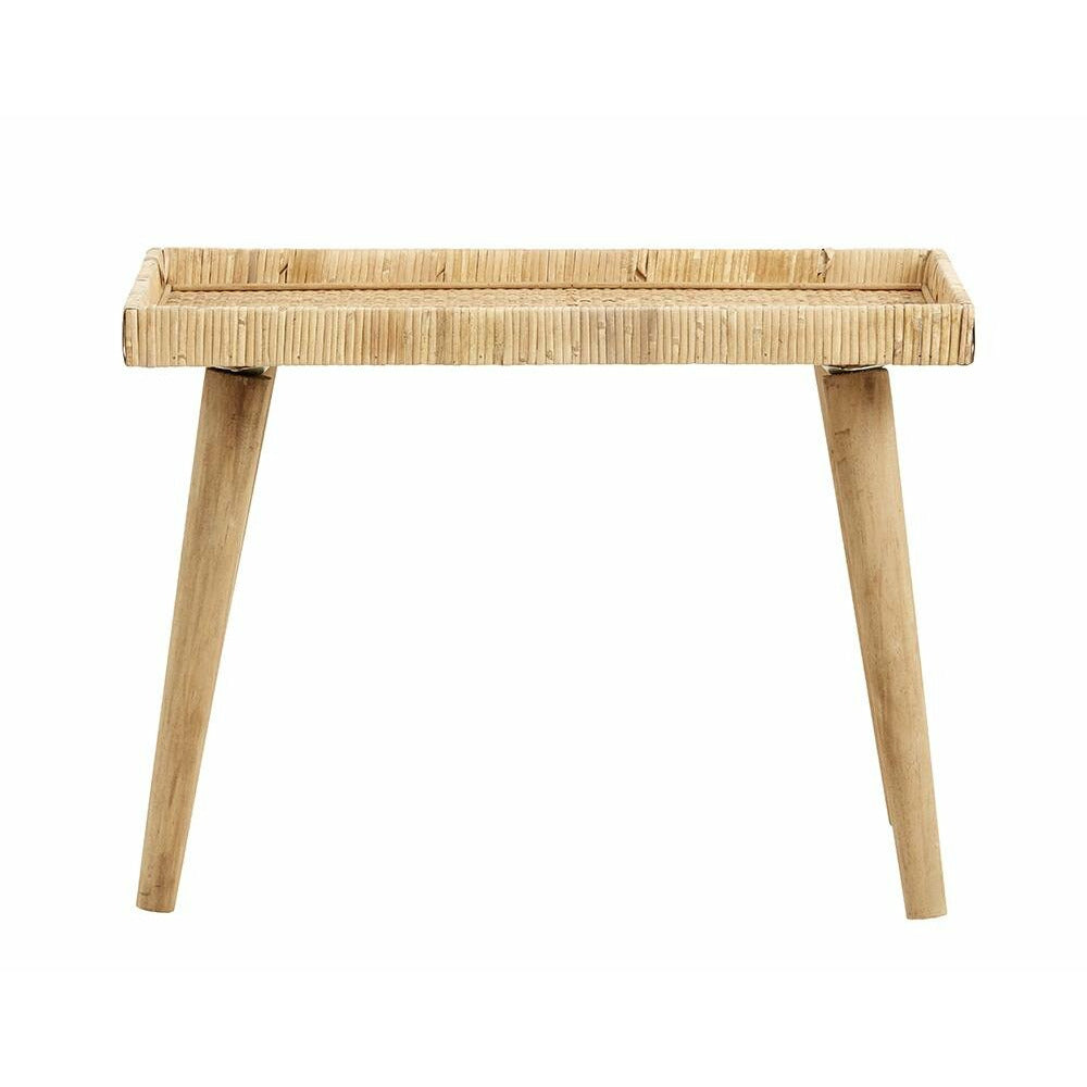 Nordal RIVA bord i rattan - 60x29 cm - natur - Nordal - DesignGaragen.dk