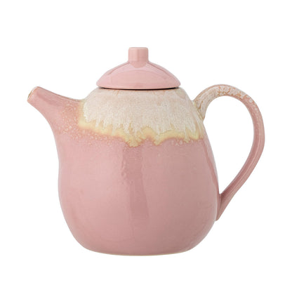 Bloomingville Louisa Teapot, Rosa, Stoneward