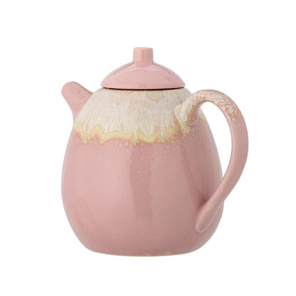 Bloomingville Louisa Teapot, Rosa, Stoneward