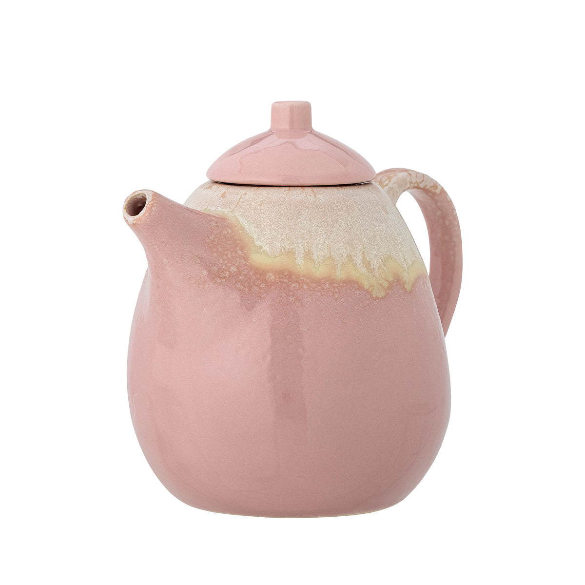 Bloomingville Louisa Teapot, Rosa, Stoneward