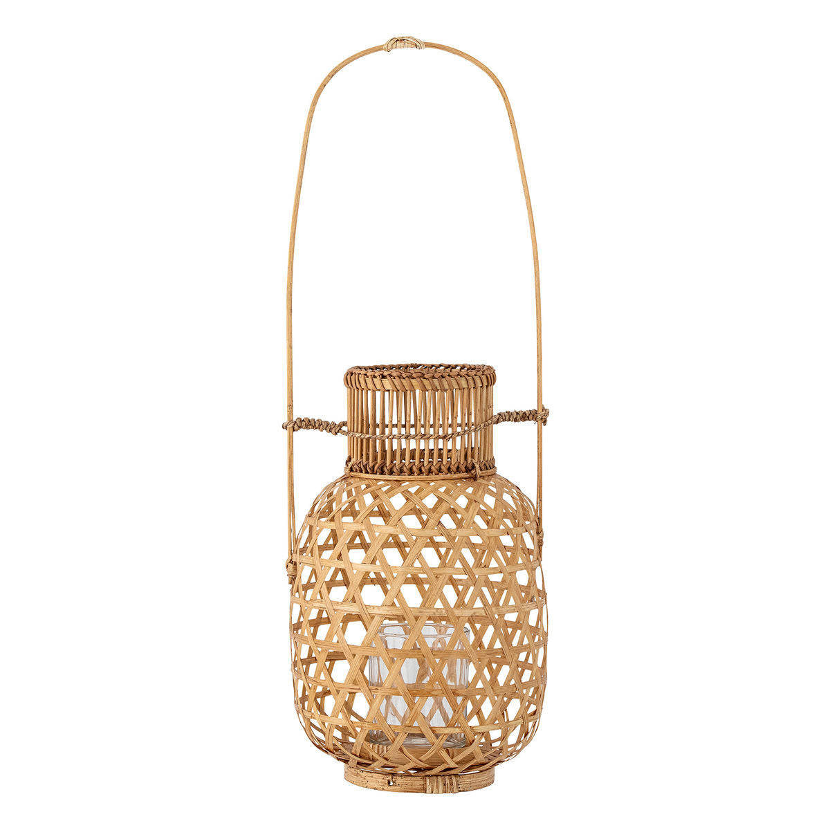 Luova kokoelma Lerka Lantern w/lasi, luonto, bambu