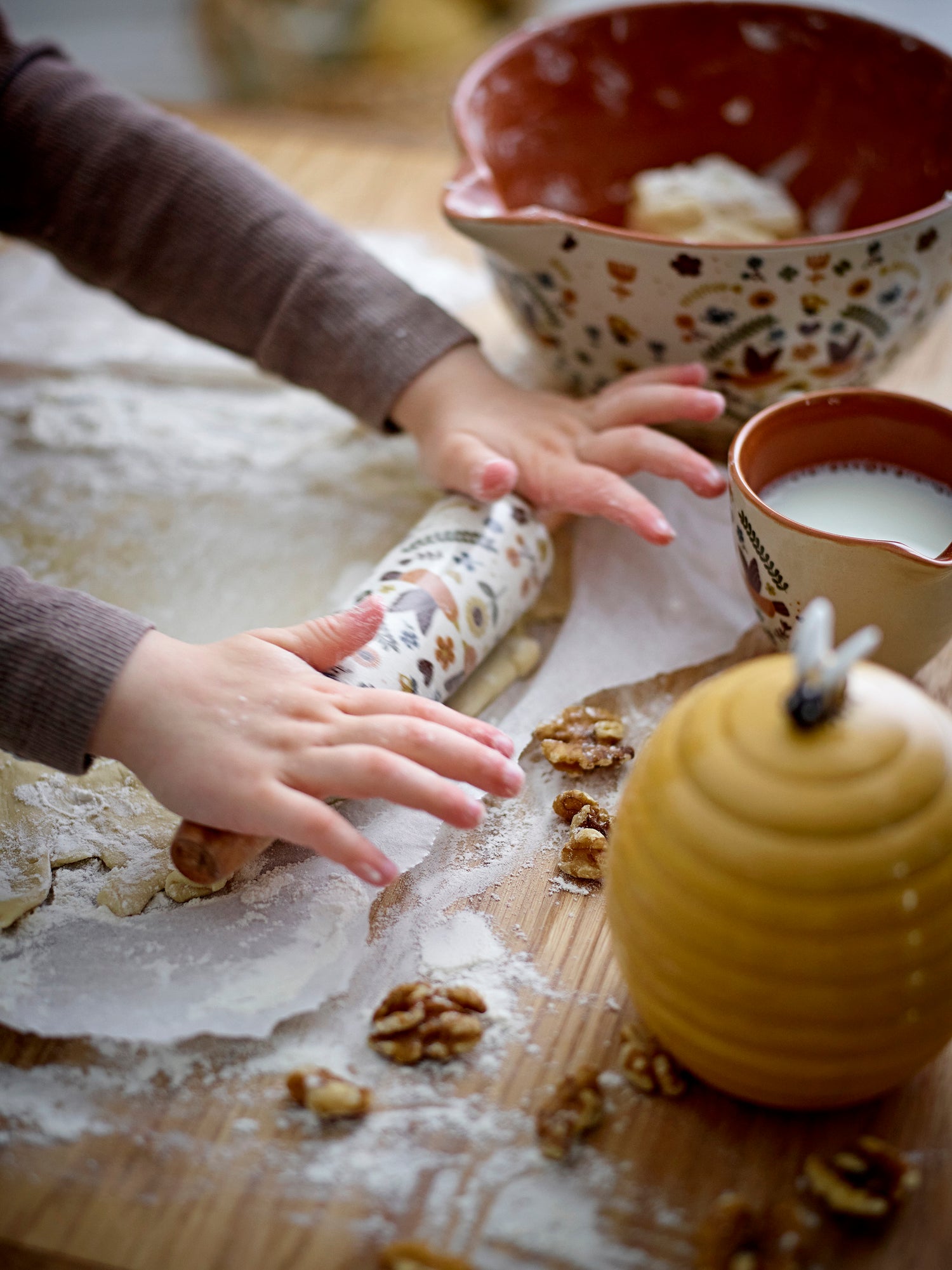 Bloomingville Mini - Bryn Baking Set, Brown, Stoneward