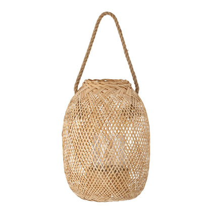 Bloomingville Musu Lantern w/lasi, luonto, bambu