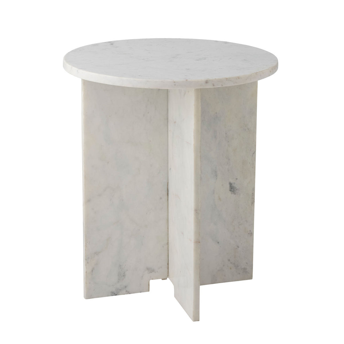 Bloomingville Jasmian sivupöytä, valkoinen, marmori