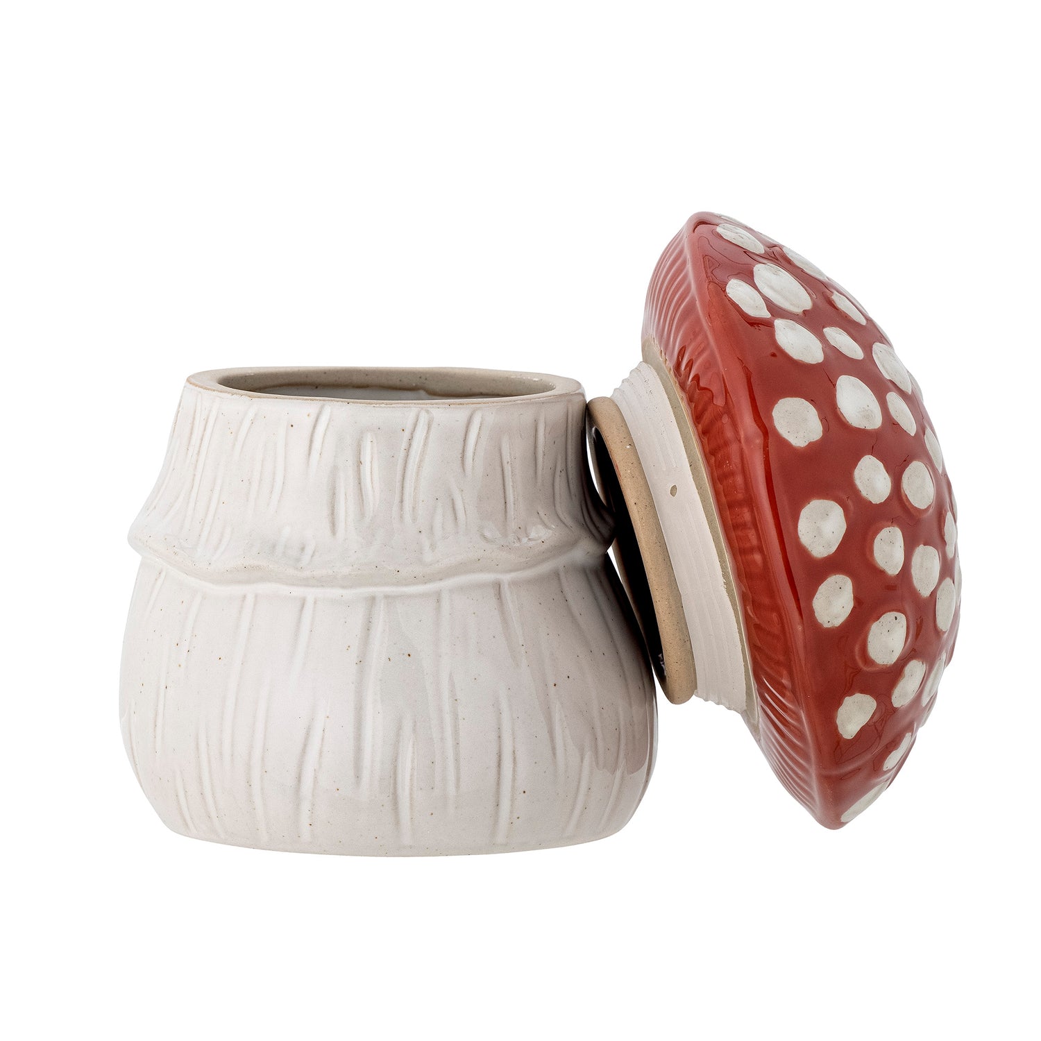 Bloomingville Mini - Sophine Jar w/kansi, punainen, kivitavara