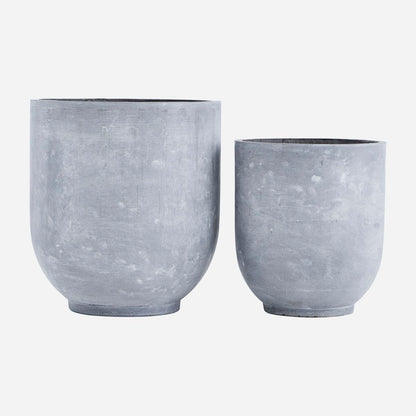 Talo-lääkäri Herb Pot, Gard, Grey-S :, H: 45 cm, Dia: 40 cm, L :, H: 55 cm, Dia: 50 cm