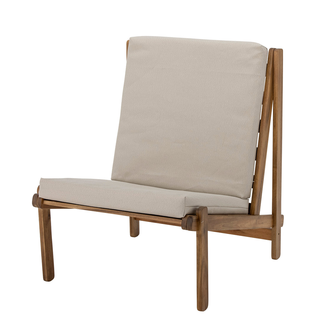 Gani Lounge Stol, Natur, Akacie - L66xH83xW80 cm - BLOOMINGVILLE - DesignGaragen.dk