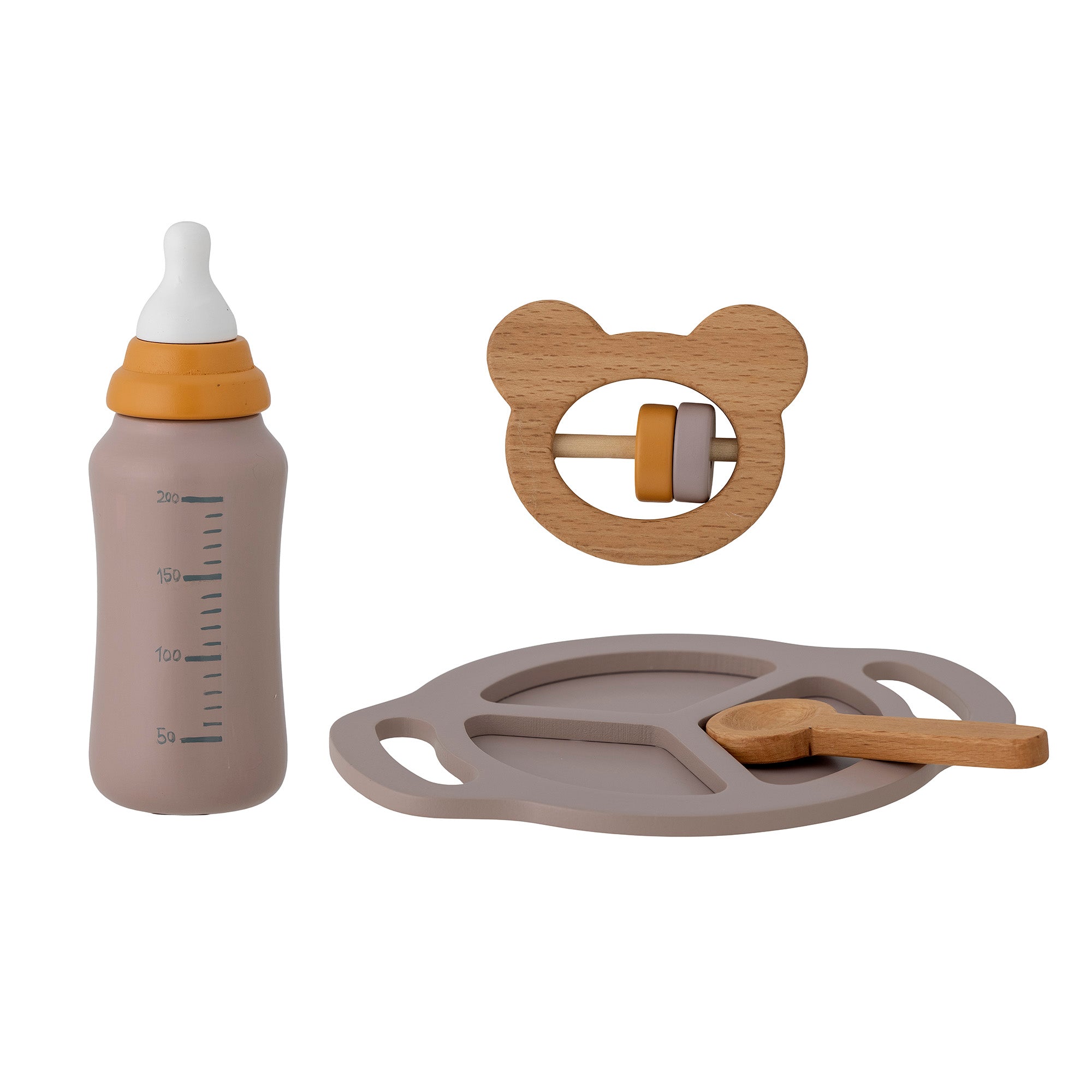 Bloomingville Mini - Riina Play Set, Baby, Grey, FSC®100%, Beech